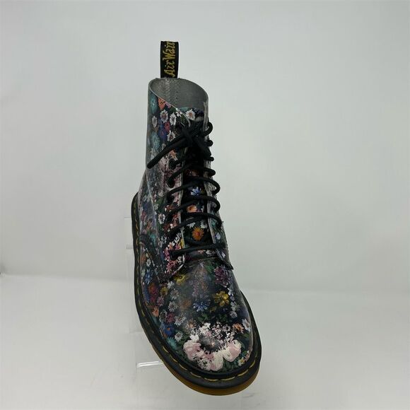 Dr. Martens Women's Black Multicolor Pascal Floral Lace Up Combat Boots Size 8 - Picture 4 of 16